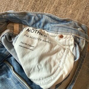 MOTHER Light Blue Scooter Ankle Jeans